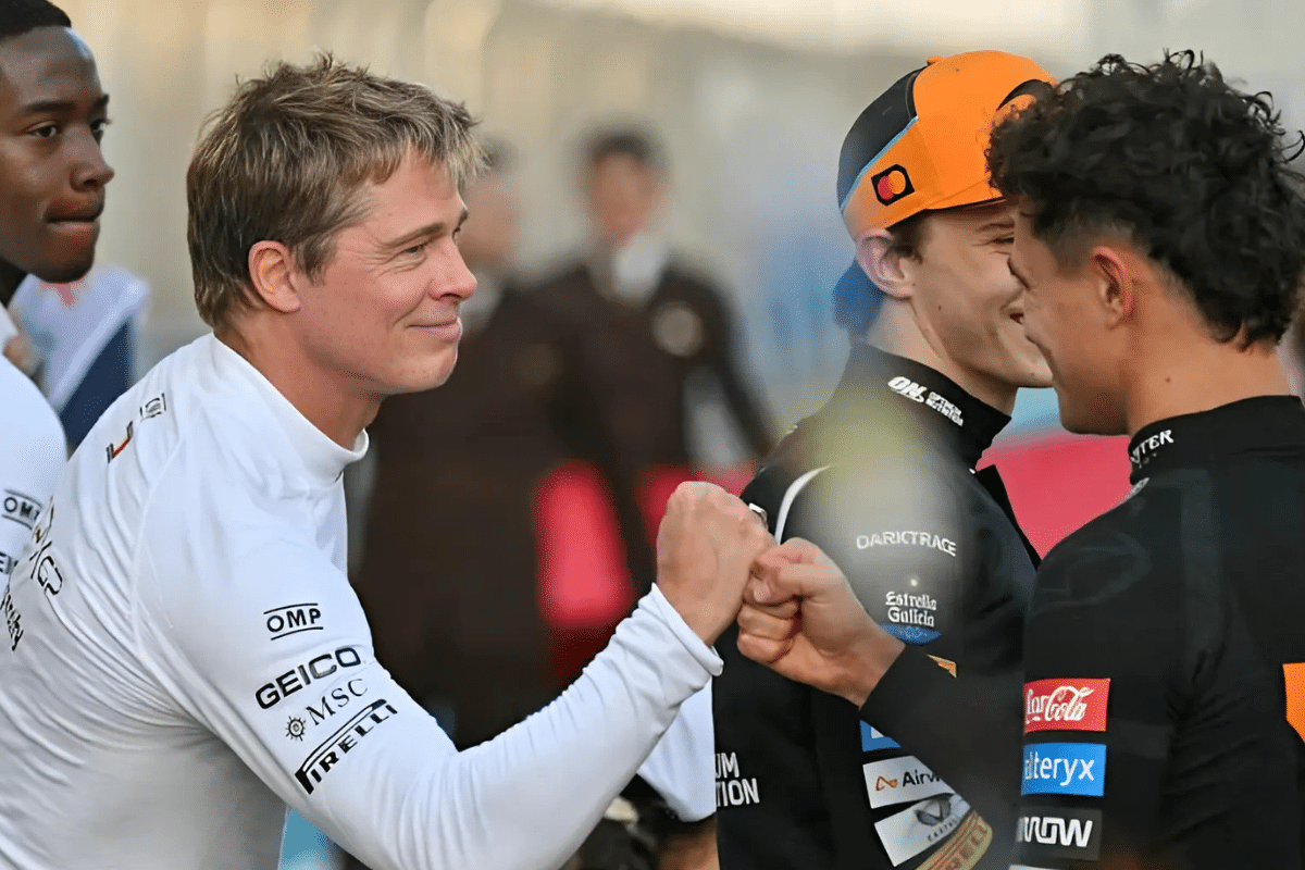brad pitt and lando norris